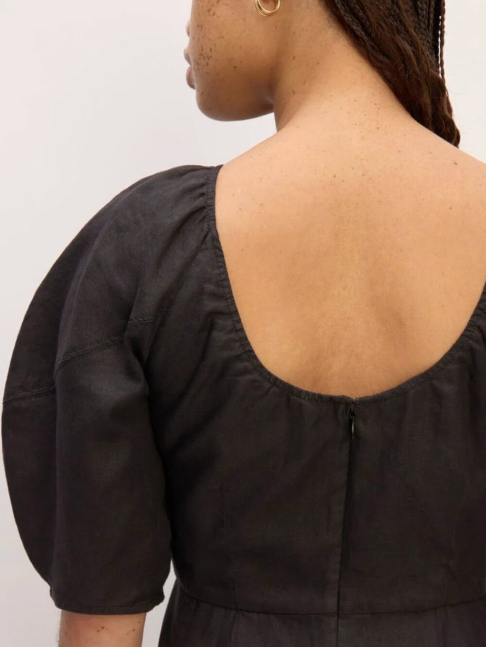 Everlane linen midi scoop dress